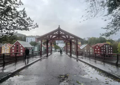 Trondheim alte Stadt Brücke