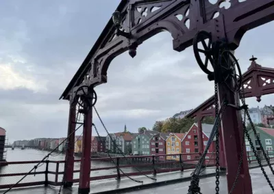 Trondheim alte Stadt Brücke