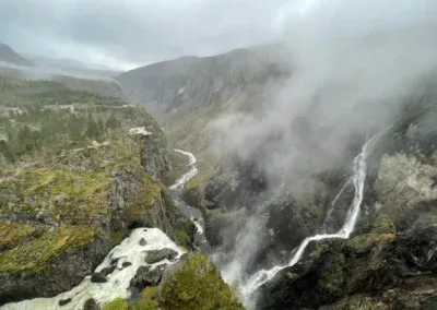 Norwegen Reise Voringsfossen Wasserfall