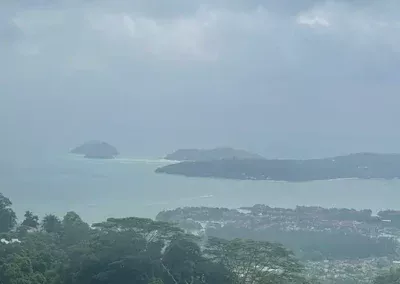 Seychellen Ausblick von der Teeplantage